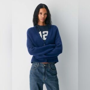 TNA blue Perry cardigan